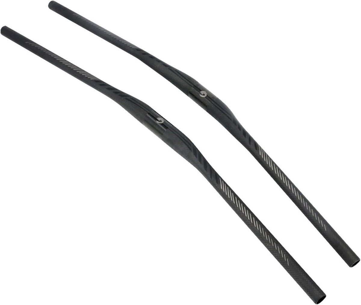 35mm Mountain Bike Handlebar,Lightweight Carbon Fiber Bicycle Handlebar Riser Bars for Cycling - ShopVlot
