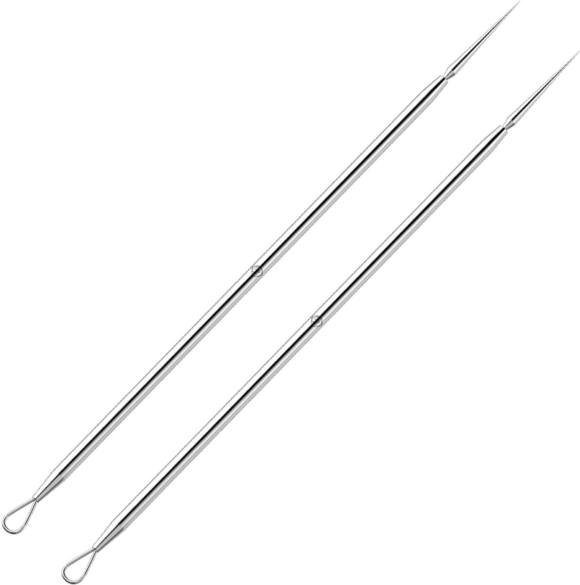 ZIZZON Titanium Lancet Naald Acne Mee-eters Remover Puistje Extractor Popper Tool 2 Stuks - ShopVlot