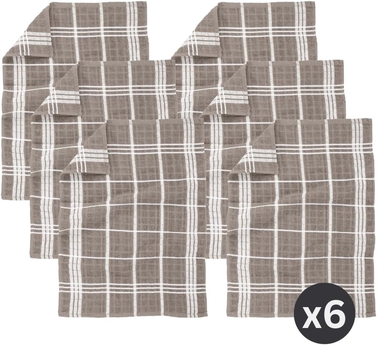 Tiseco Home Studio - Kitchen towel OMAN - SET/6-100% cotton - terry cloth - ultra-absorbent - quick-drying - ShopVlot