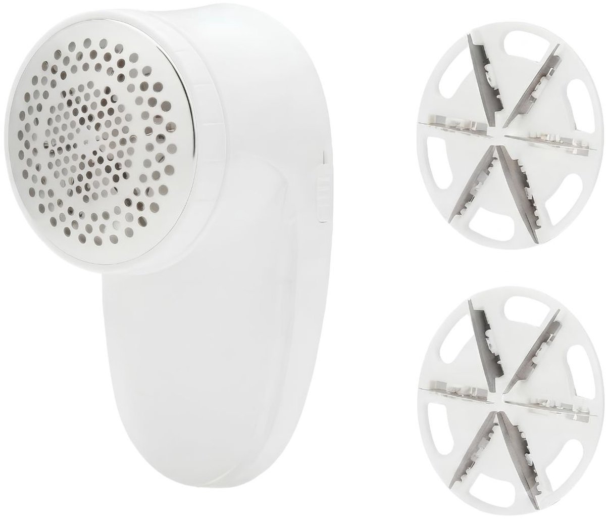 JCP® Pluizenverwijderaar - Pluizenverwijderaar Elektrisch - Ontpluizer & Pluizentondeuse - Wit - 8cm x 8cm x 14cm