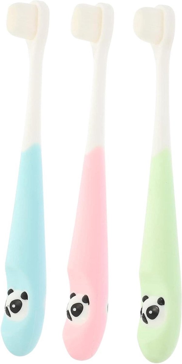 Kindertandenborstels - Mini Tandenborstels - Mondhygiëne - Siliconen Borstels - 13 cm - Assorti