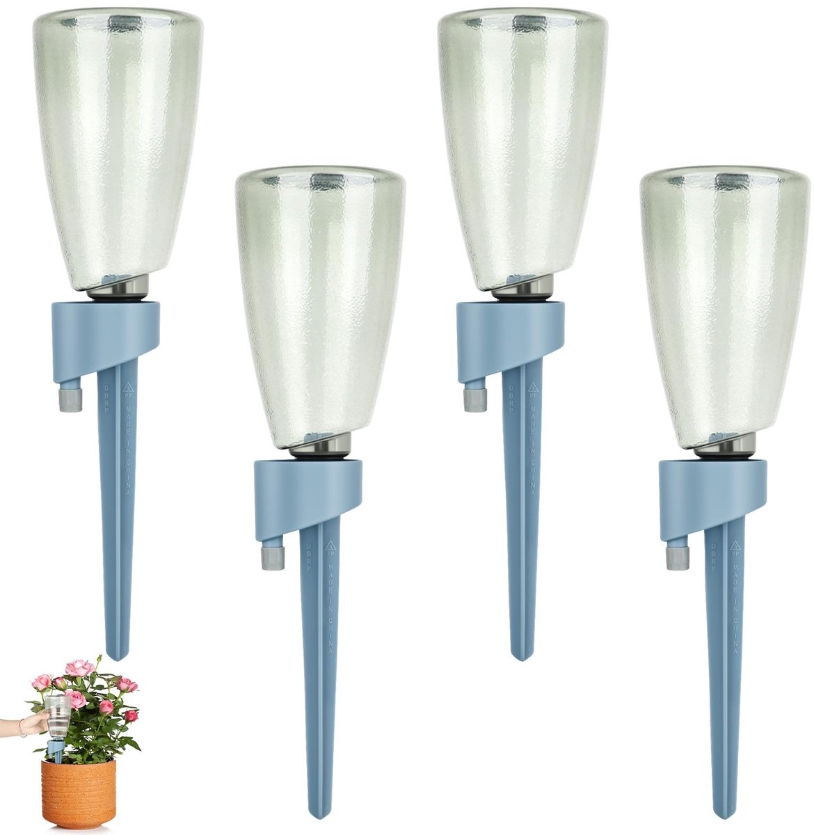 Solidchoice - Irrigatieballen - 4 Stuks, Zelfbewatering voor Planten