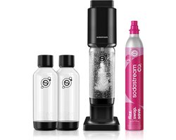 Sodastream Fresh™ zwart bruiswatertoestel, inclusief 1L bruiswaterfles en quick connect CO₂ cilinder