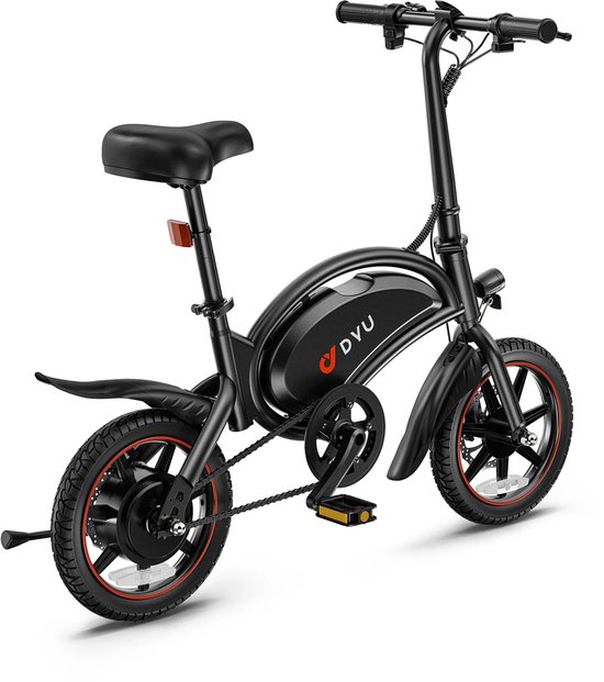 DYU D3S - 14" Mini Opvouwbare E-Bike - 100% EU Straatlegaal - 250W Motor & 50KM Bereik van DYU — afbeelding 2