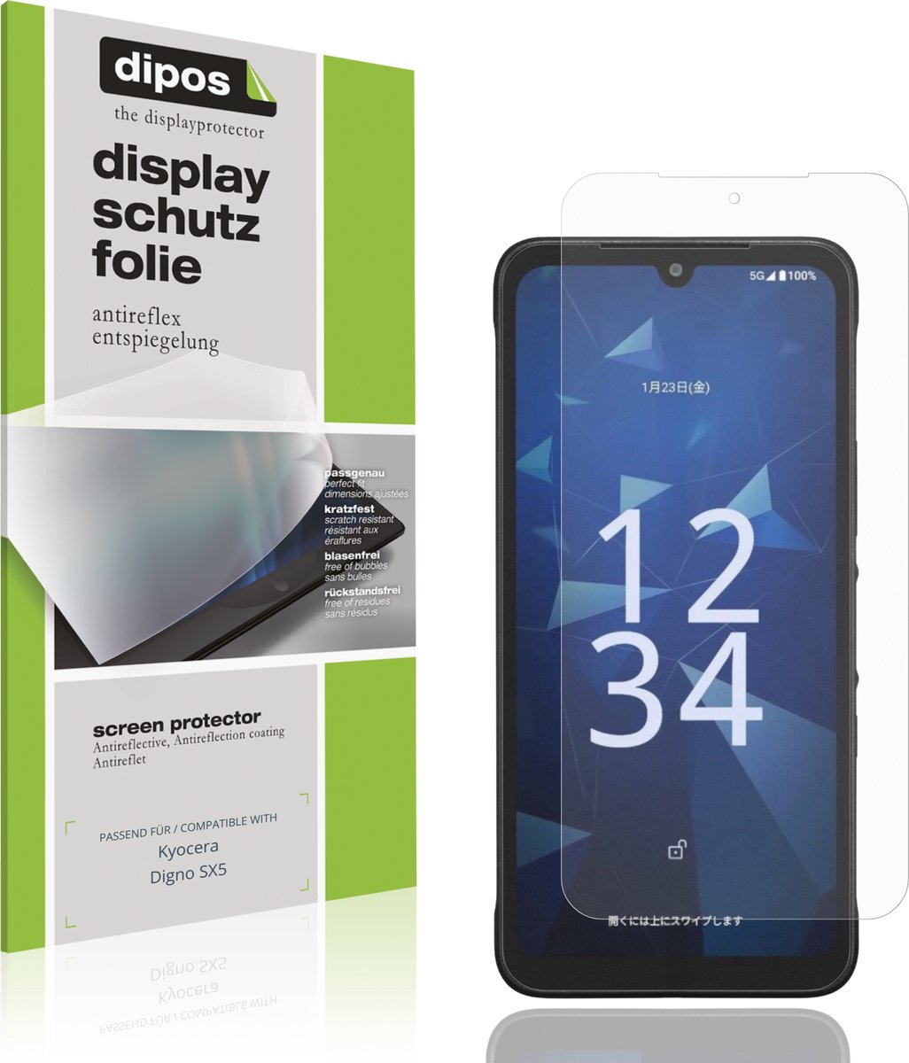 dipos – 4x Matte Beschermfolie geschikt voor Kyocera Digno SX5 | Krasbestendige & antireflecterende Screenprotector Ultra-Thin