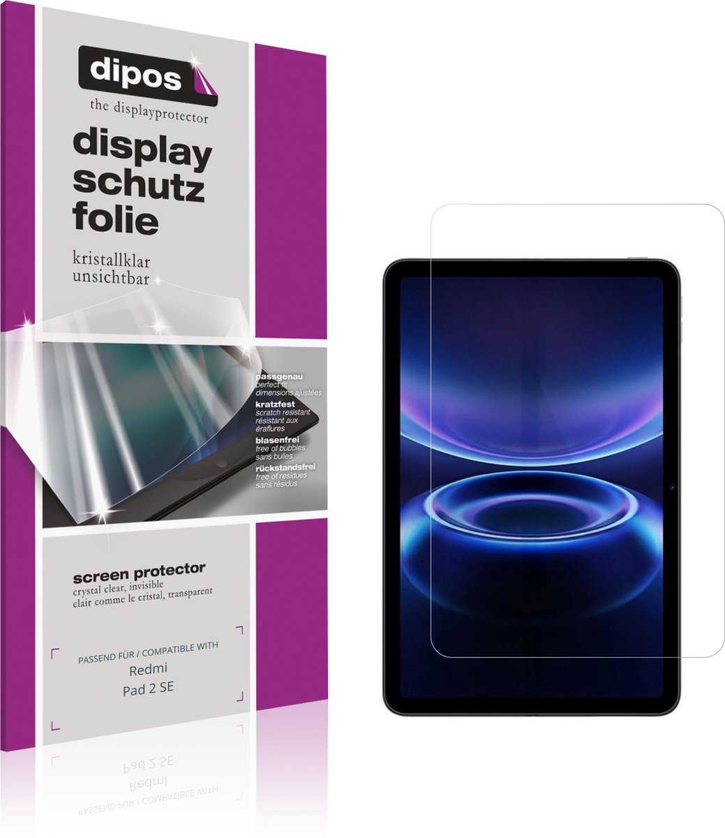 dipos – 2x Beschermfolie geschikt voor Redmi Pad 2 SE | Krasbestendige & heldere Screenprotector Ultra-Thin