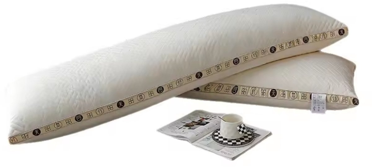 Lang Kussen 48x120 cm – Zacht en Ademend Hoofdkussen – Polyester Vulling – Huidvriendelijk – Wasbaar