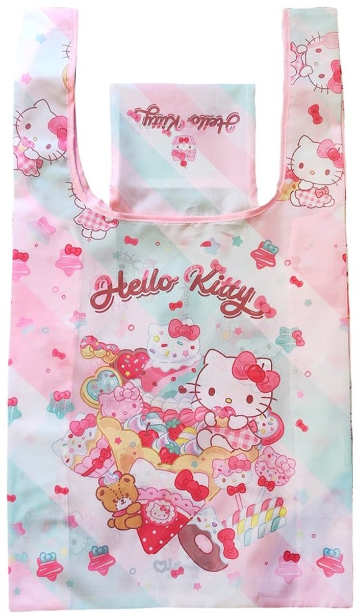 Sakami Merchandise Sanrio Tote Bag Hello Kitty Snack And Sweet Foldable Bags