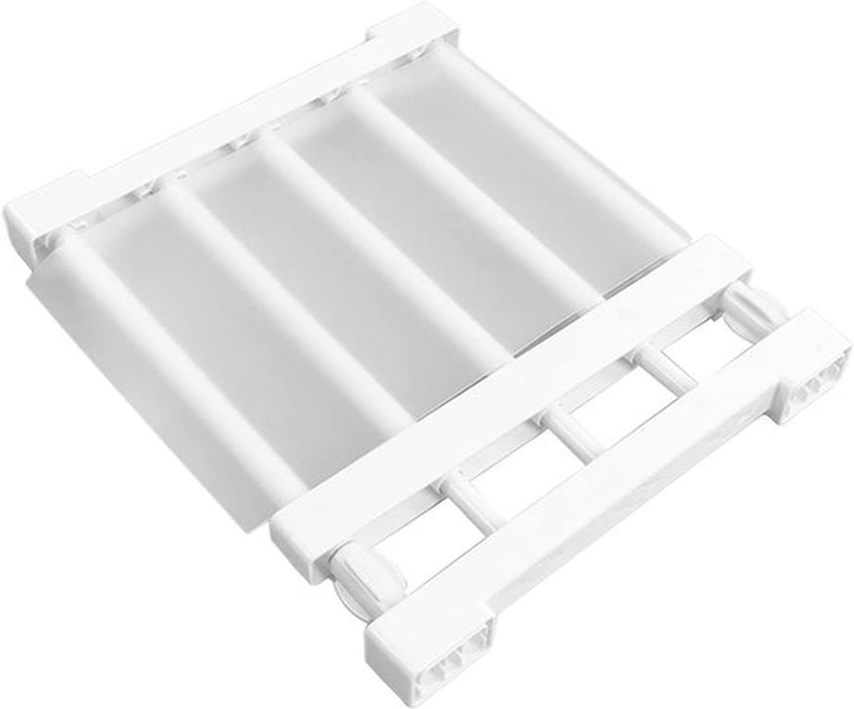 Verstelbaar metalen opbergrek en organizer voor kast, keuken en badkamer, uitbreidbaar van 30 tot 40 cm lengte voor efficiënte scheiding en opbergruimte