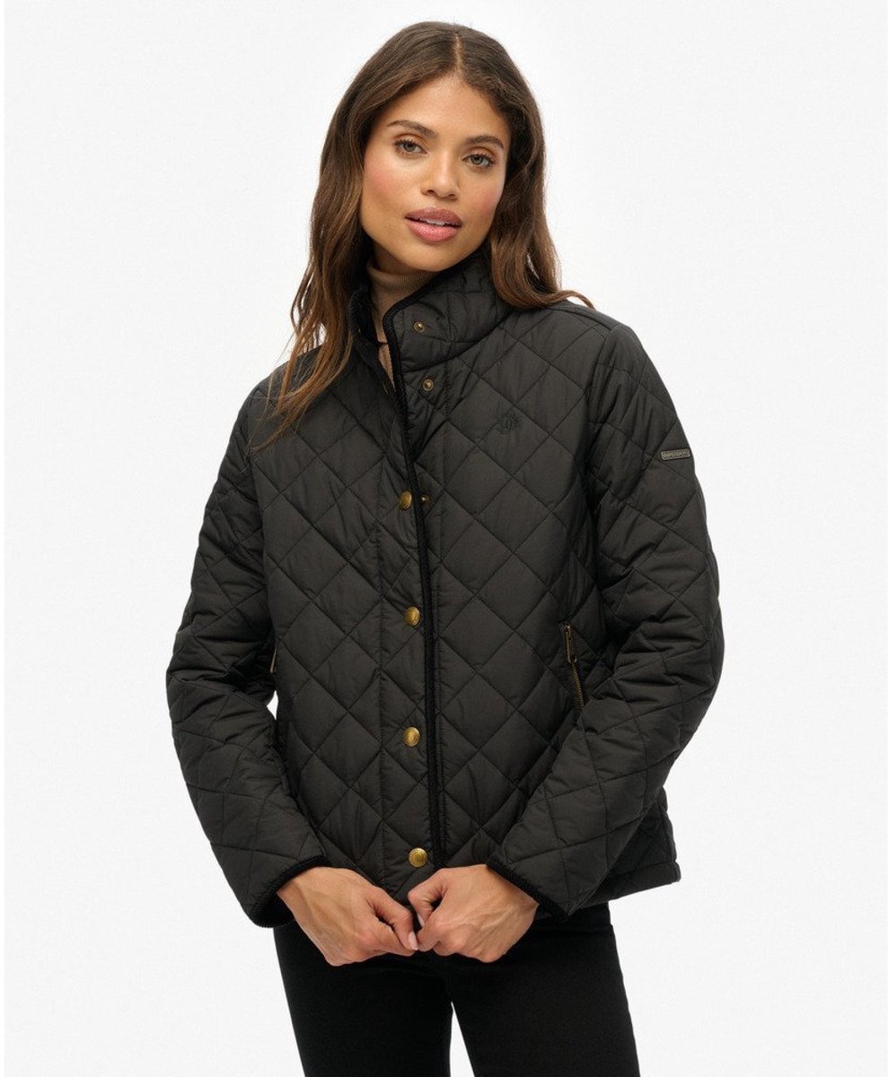 Superdry Estate Country Liner Jas Dames Gewatteerde jassen Zwart
