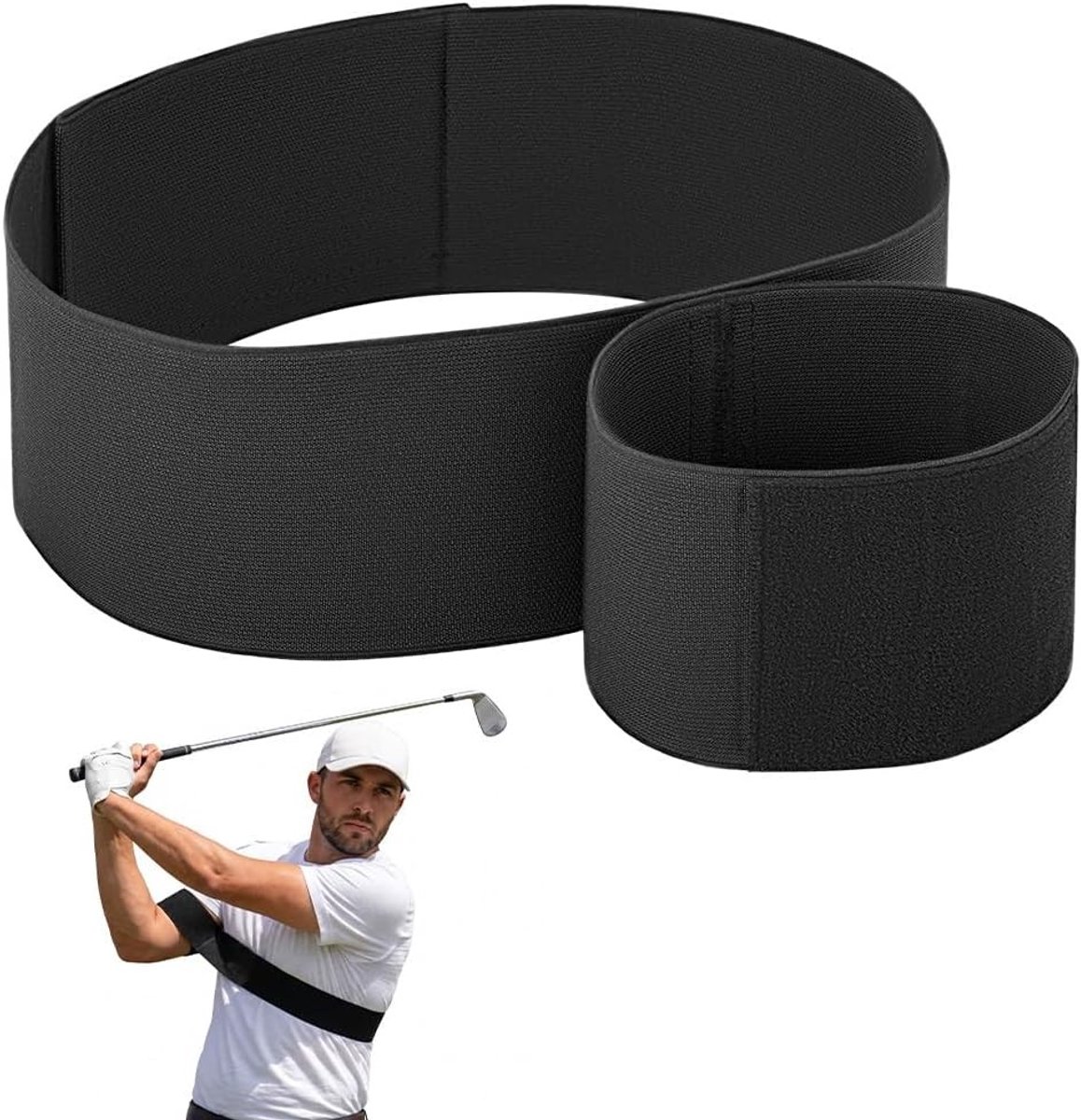Golf Swing Trainingshulpmiddel voor Beginners - Elastische Correctieband voor Houding en Stabiliteit, Geschikt voor Mannen en Vrouwen, Ideaal voor Binnen en Buiten Gebruik