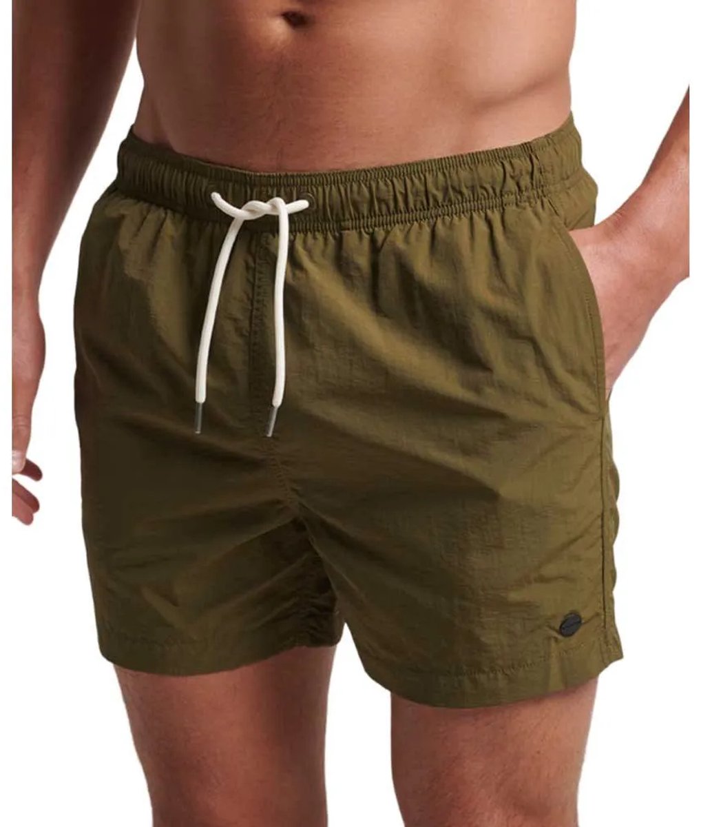Superdry Gerecyclede zwemshort Heren Zwembroeken Olijf