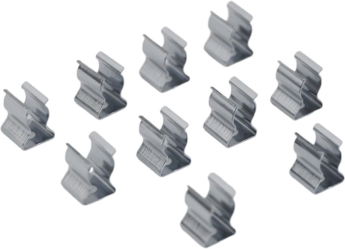 10 Stuks Opslagclips voor Gereedschap - Stalen Springclips voor Garage, Werkplaats en Thuisgebruik (6mm)