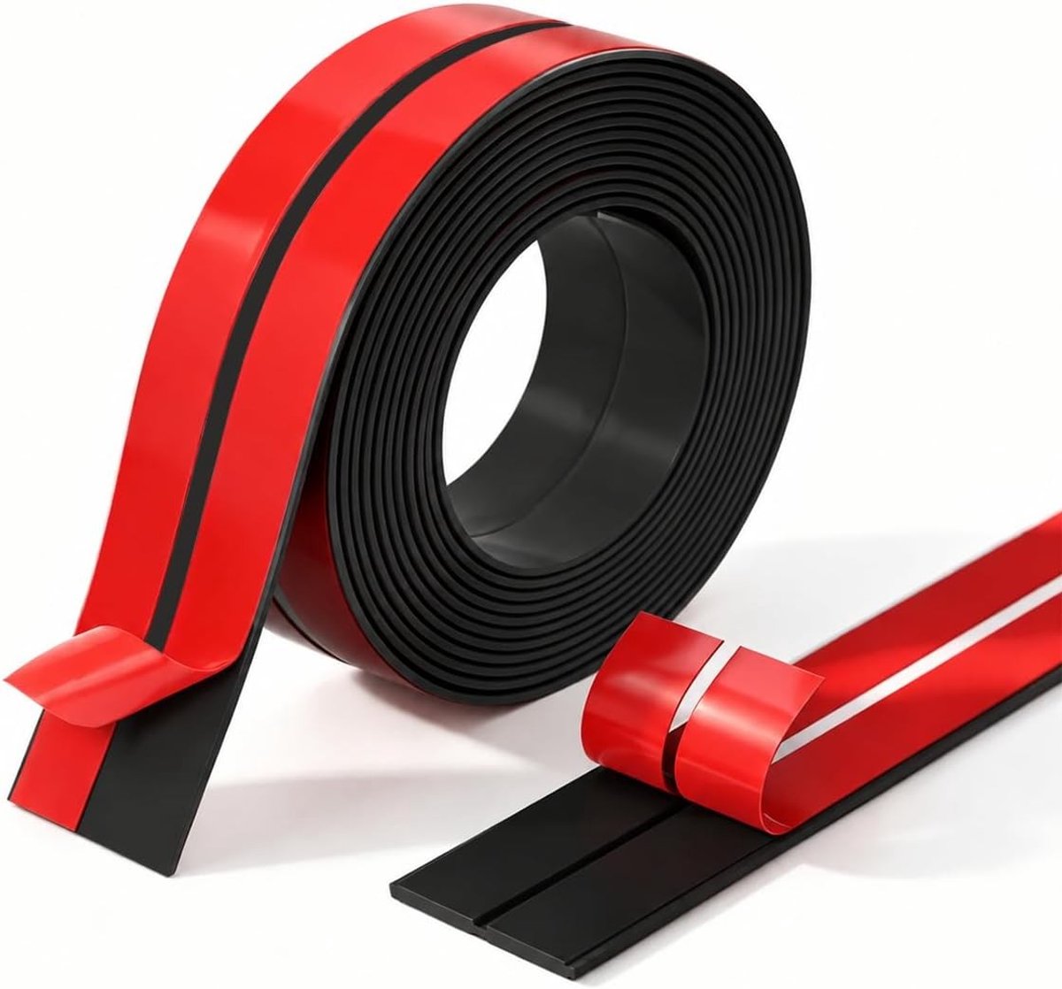 Zelfklevende randbescherming voor muren en deuren, hoekprofiel van 2 cm x 3,3 m, duurzame bescherming tegen stoten en krassen, zwart