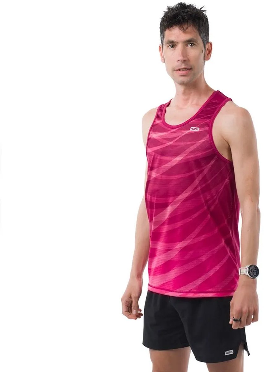 42k Running Stride Mouwloos T-shirt Roze XS