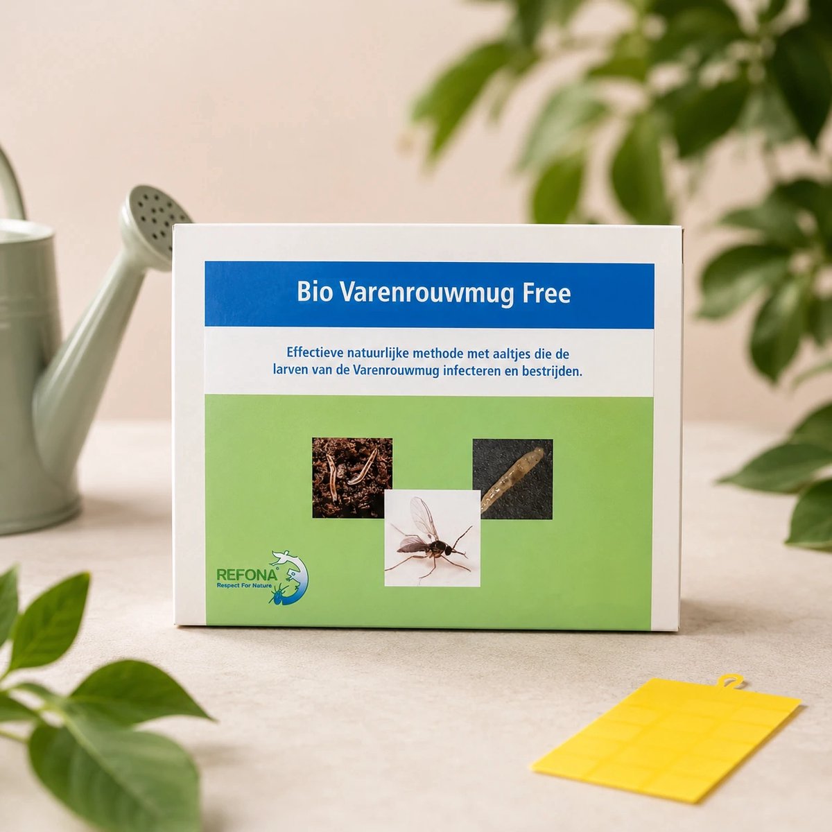 Bio Varenrouwmug Free 20m2 - Aaltjes voor het bestrijden van de varenrouwmug / rouwvliegjes - Aaltjes tegen rouwvliegjes