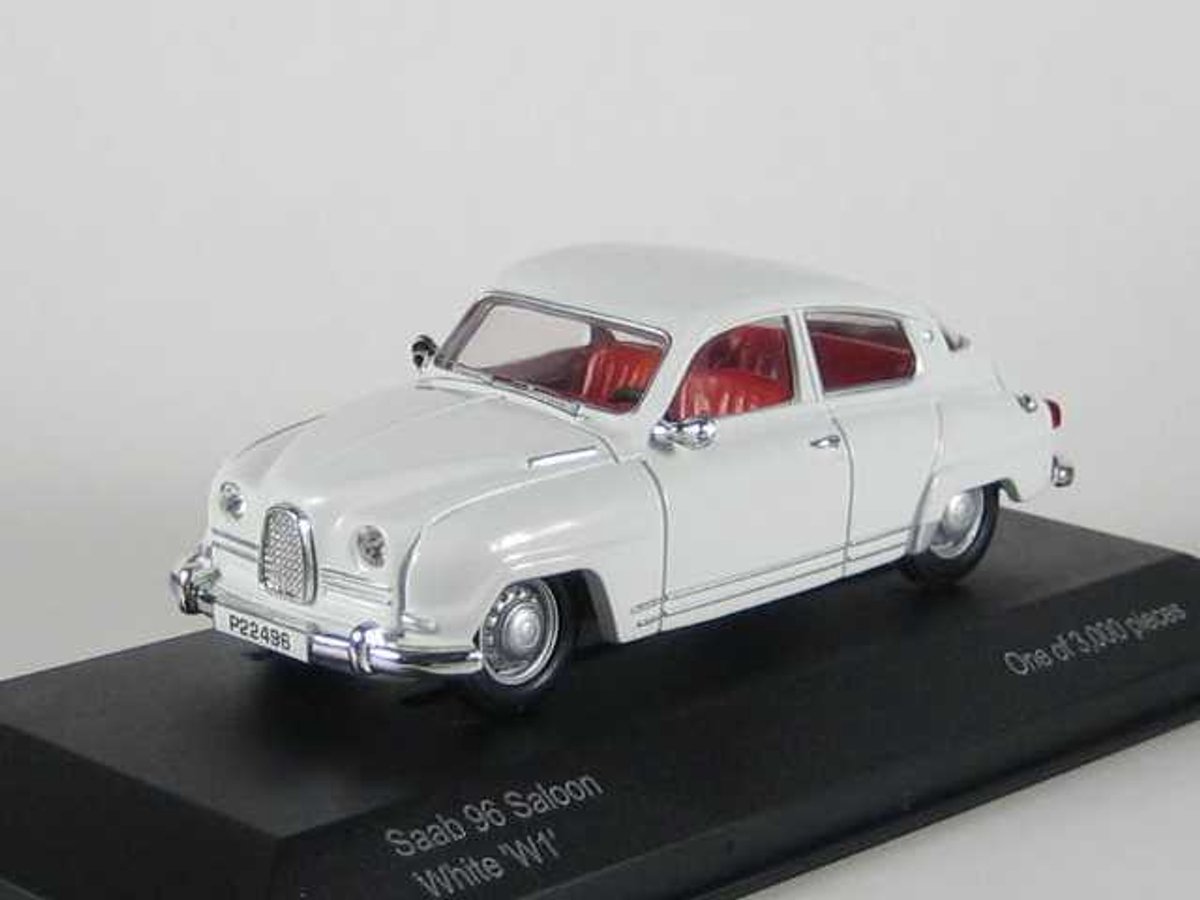 Modelauto Saab 96 saloon white W1 - Schaal 1:43
