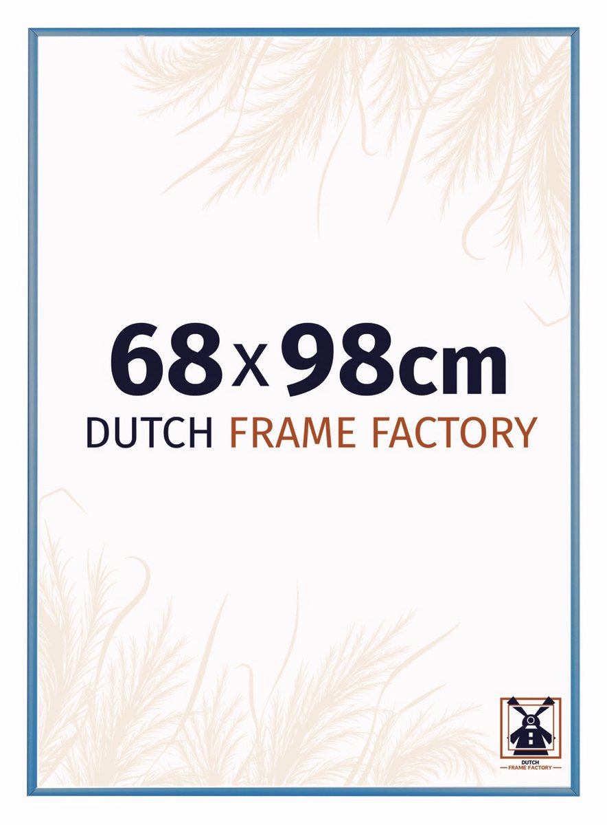 Fotolijst 68x98 cm - Aluminium - Staal Blauw - Kampen