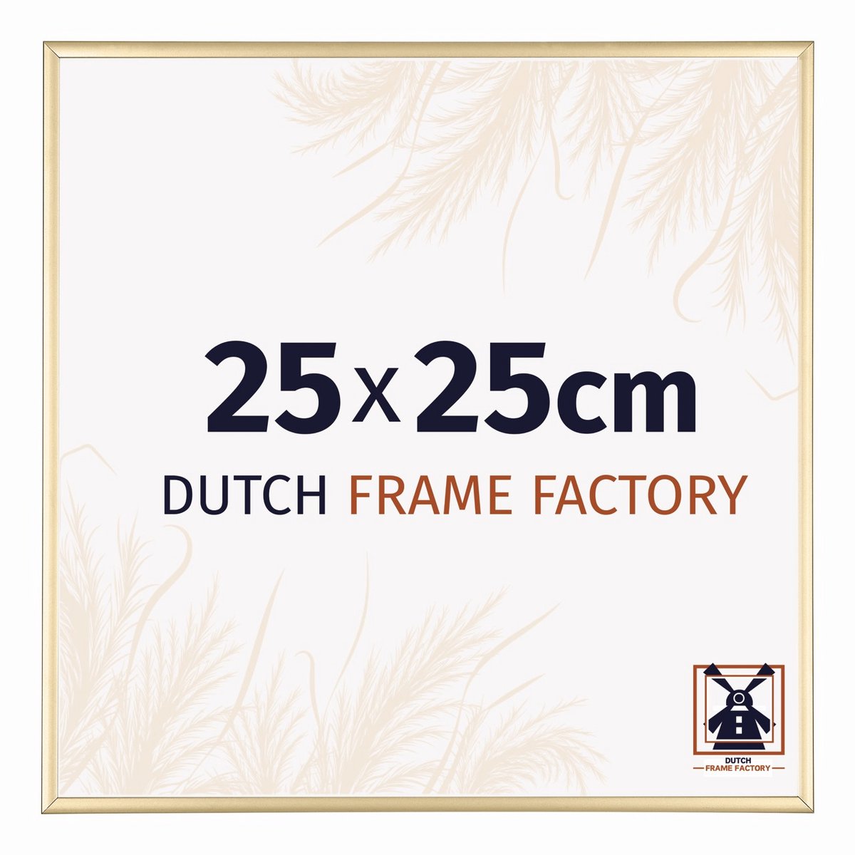 Dutch Frame Factory Fotolijst 25x25 cm - Aluminium - Goud - Kampen