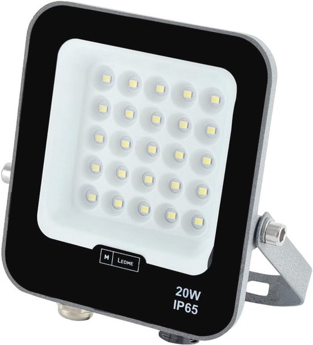 Dimbare 20W LED Schijnwerper - 2400 Lumen - IP65 Waterdicht - Warm Wit Licht voor Tuin en Buitentoepassingen
