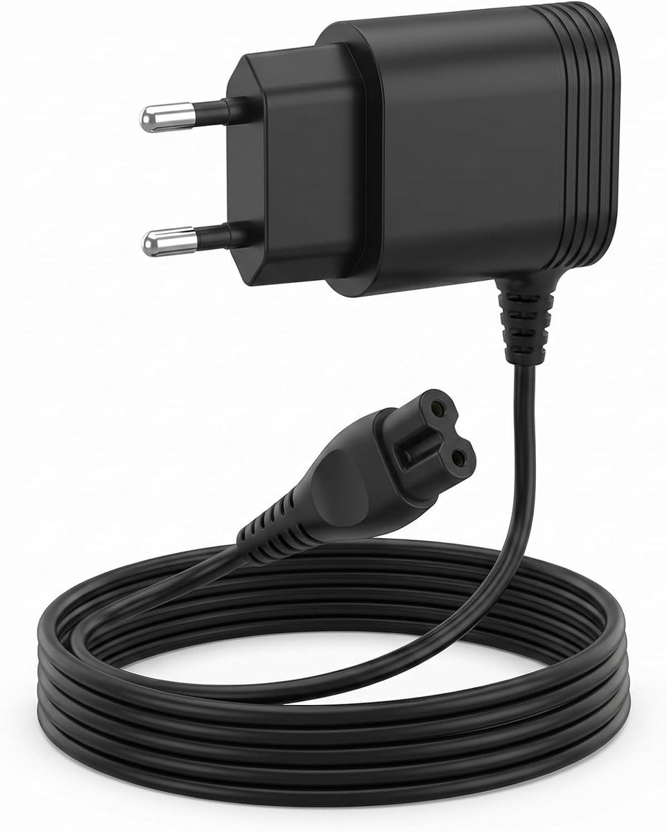 Oplaadkabel 15V voor scheerapparaten | Compatibel met Philips 3000/5000/7000/9000 serie, One Blade Pro QP6510 QP6520 QP6530 QP6550, S5050, PT860, AT750, en meer.