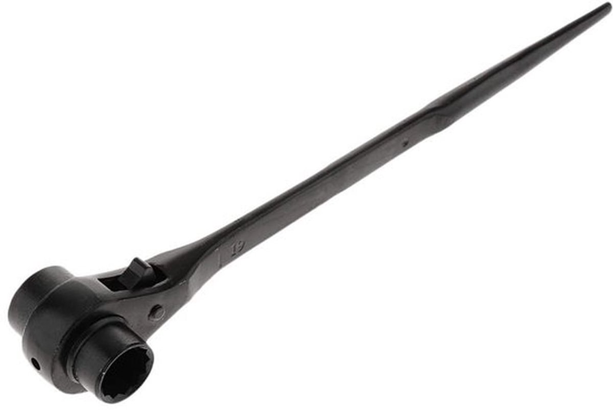 12 Punt Ratchet Podger Spanner Staal Erect Scaffolding Sleutel Dubbele Stekker 17-19mm
