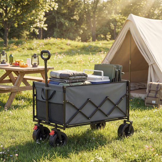 SONGMICS GFW201G101 - Opvouwbare Bolderkar - 200 L Transportwagen - Met Handgreep en 4 Versterkte Wielen - Voor Buiten Tuin van Songmics — afbeelding 5