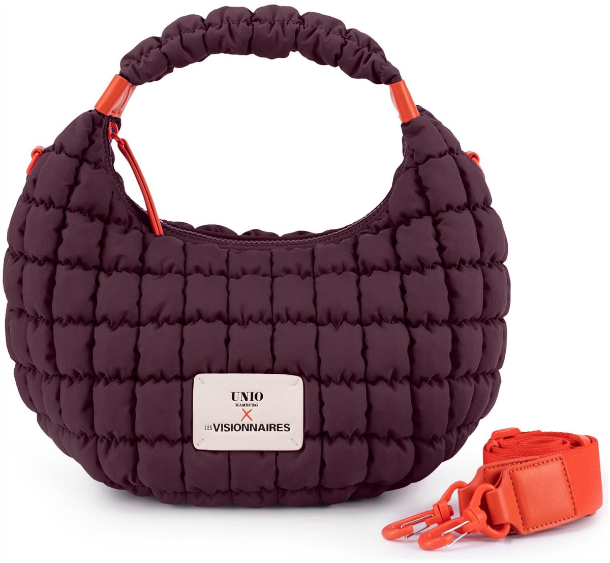 Unio Hamburg x Les Visionnaires schoudertas handtas Bubble Unio Kitzbuehel Dark Wine (rood)paars