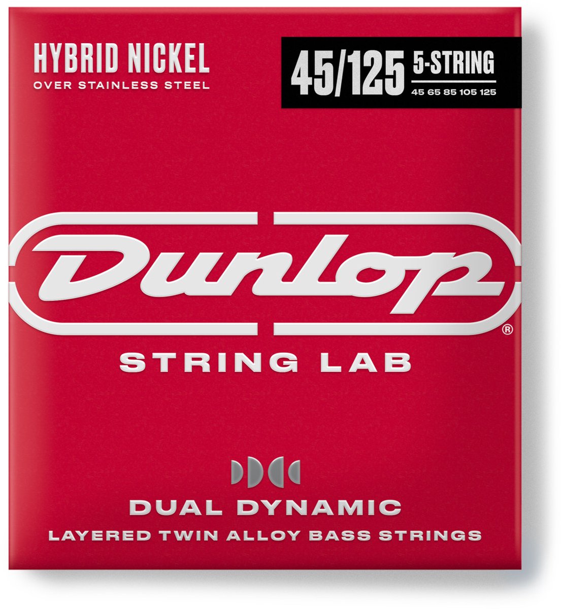 Jim Dunlop Nickel Wound - Basgitaarsnaren - Basgitaar - 5-Snarig - Hybrid - 45-125