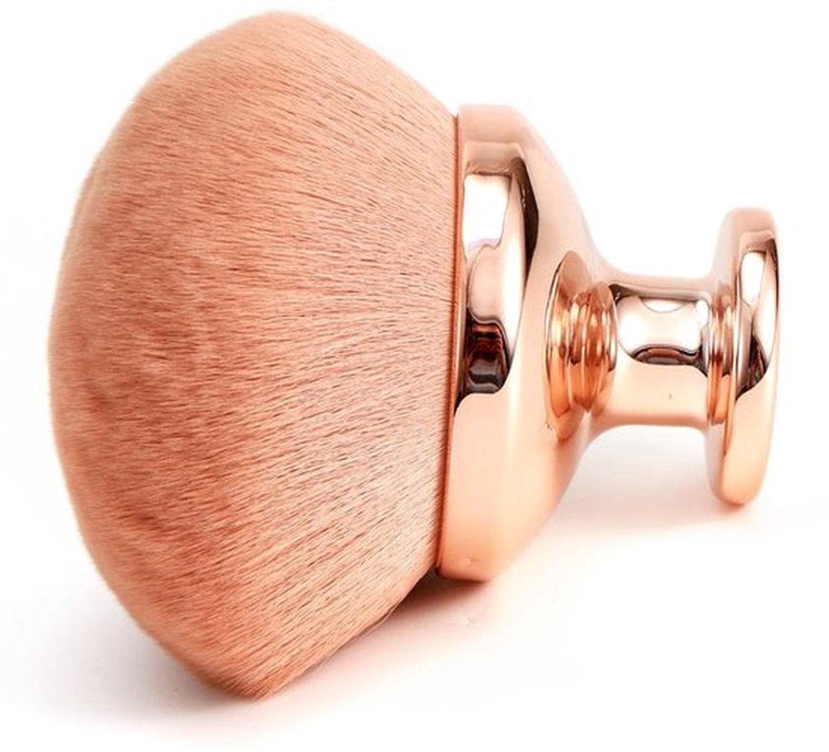 Extra Grote Makeupkwast voor het Lichaam - 8cm Brede Kabuki Kwast met Zachte Haren - Roze
