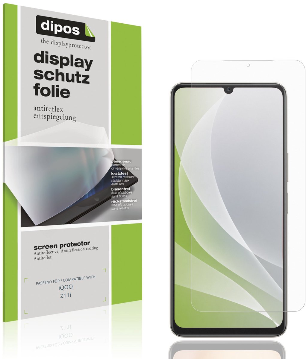 dipos – 4x Matte Beschermfolie geschikt voor iQOO Z11i | Krasbestendige & antireflecterende Screenprotector Ultra-Thin