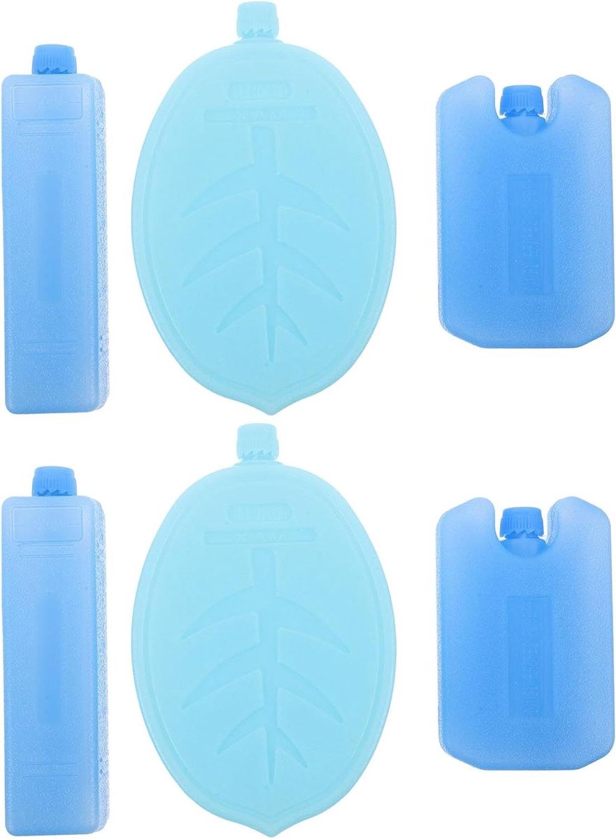 Koelelementen Set - Vriesblokken Koeltas - Voedsel Vers Houden - Herbruikbaar Draagbaar - 6 stuks - Diverse kleuren