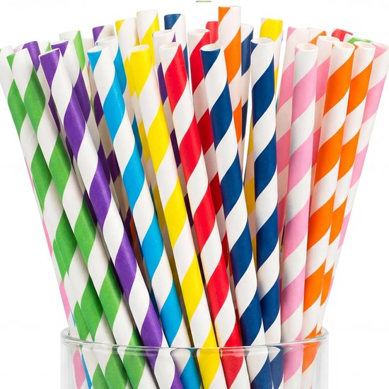 Pailles en plastique flexibles Daity – Pailles flexibles aux couleurs vives et élégantes, adaptées à toutes les occasions et décorations de fête – 200 pailles par paquet