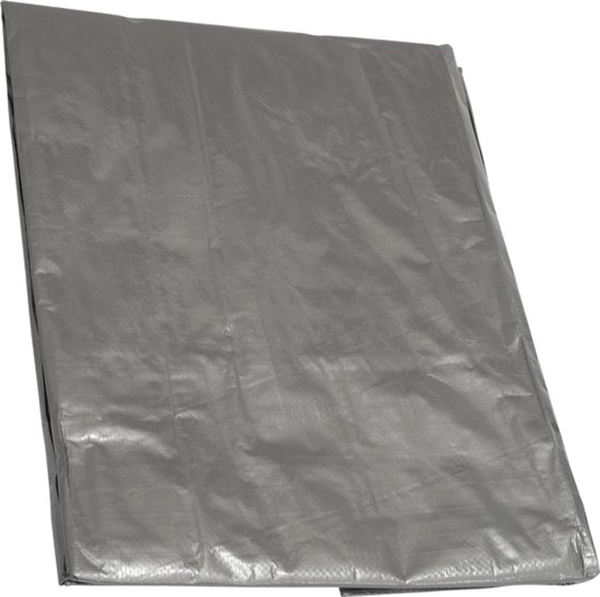 C73894 - Polypropeen Zeil - UV-bestendige Oogjes - 1,85 x 2,85 m - Grijs - Ideaal voor Tuin en Bouw