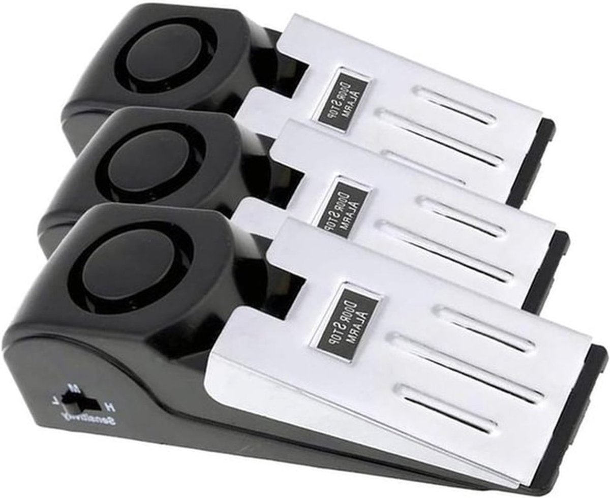 Alarm Deurstopper - Draagbare Wedge Jammers voor Binnen - Luid 120db - Anti-Diefstal - Thuis & Hotel - Indringer Alert - Detectie Beveiliging - Persoonlijke Bescherming - Reizen Veiligheid
