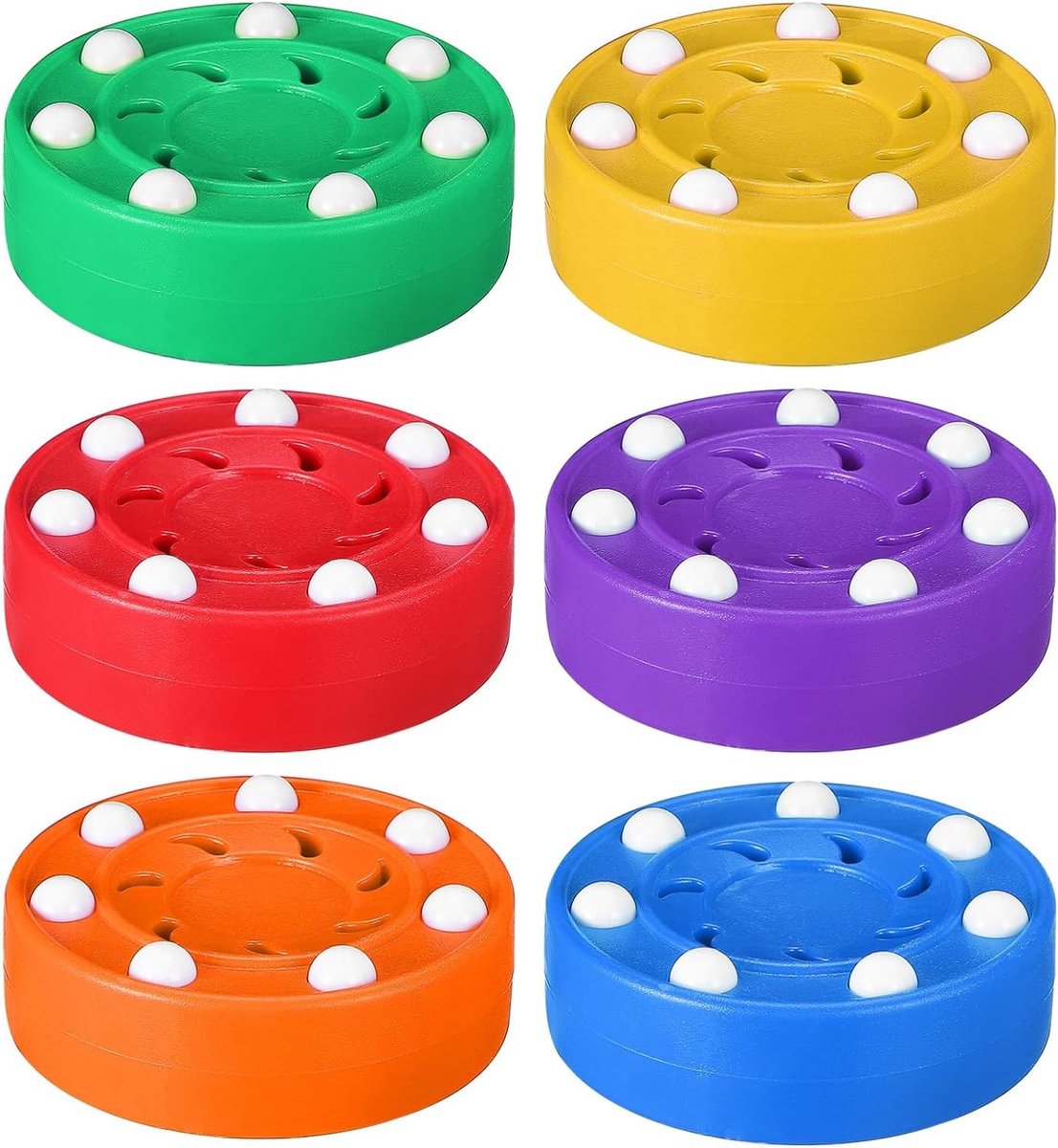 6 Stuks Roller Hockey Pucks voor Vaardigheid Verbetering en Precisie Training voor Field Hockey Prestatie Optimalisatie