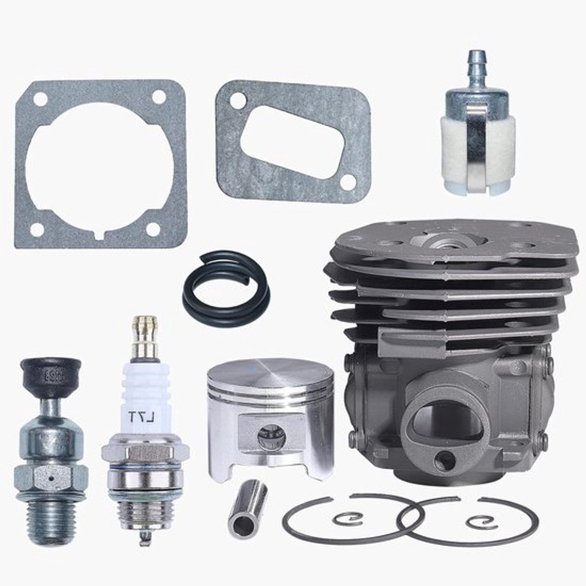 Grote Boring Nikasil Cilinder Zuiger Kit 45mm Past voor Husqvarna 353 351 350 - Kettingzaag Onderdelen