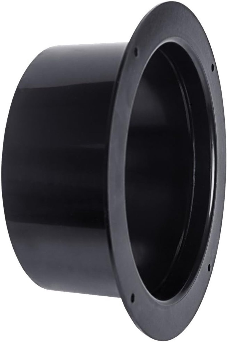 Ø100mm Flens 4 Inch Zwarte Ventilatiebuis Adapter Verbinding voor Afvoer en Luchtcirculatie, ABS Materiaal