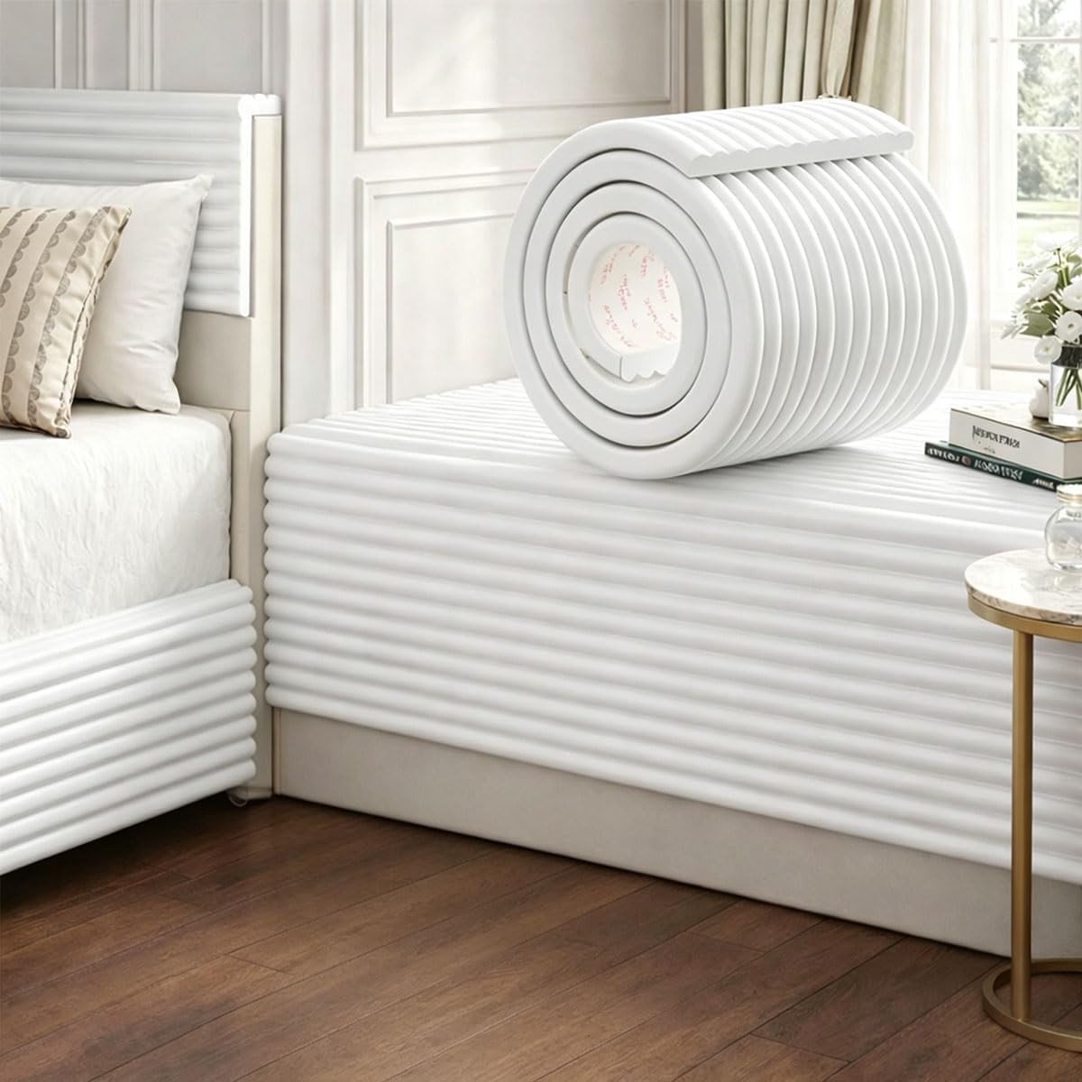 Zachte Wandkussen voor Kinderkamer, Zelfklevend, 1.2 cm Dikte, Wandbekleding, Decoratie en Bescherming voor Bed en Muur