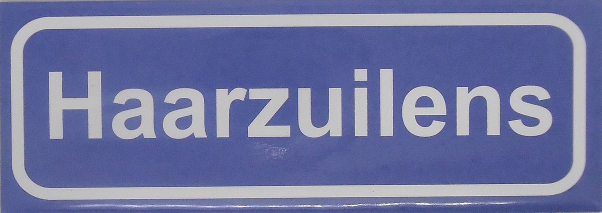 Souv© - magneet plaatsnaambord Haarzuilens