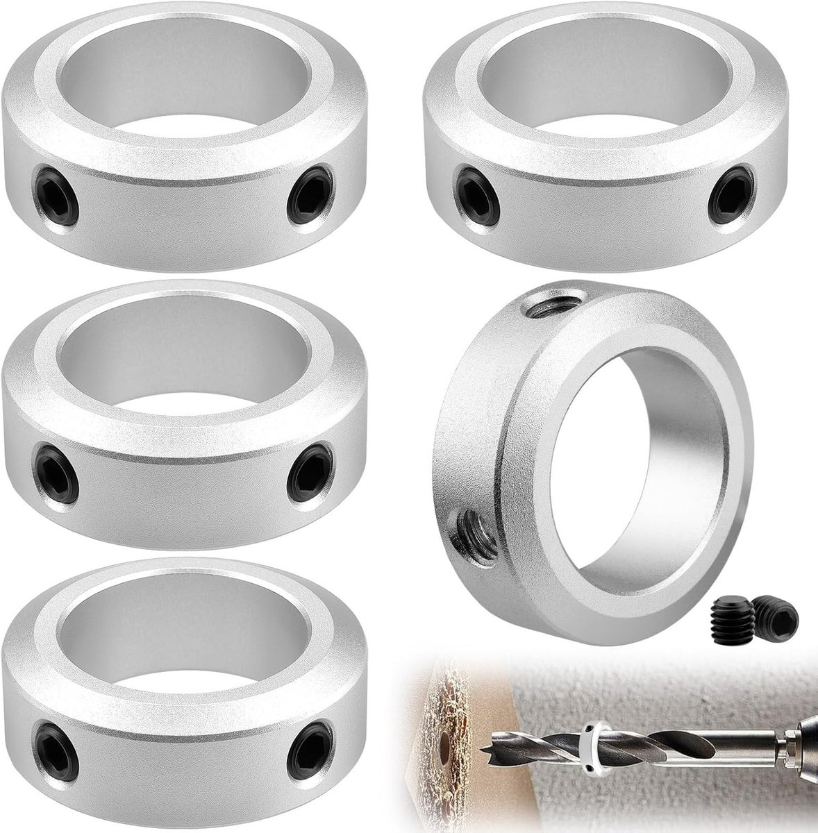 5 Stuks Verstelringen 14mm Klemring voor As, Versnellingsbak en CNC Machines - Ideaal voor Precisie en Stabiele Bevestiging