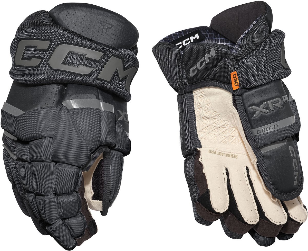 CCM Tacks XR Pro IJshockeyhandschoenen - Senior - Maat 13 - Zwart/Grafietgrijs