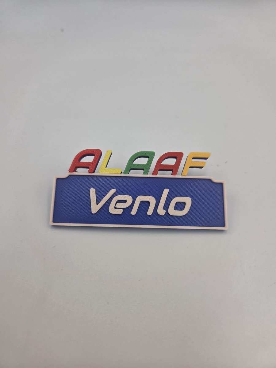 Naamspeldje ALAAF VENLO - 70X30X3MM