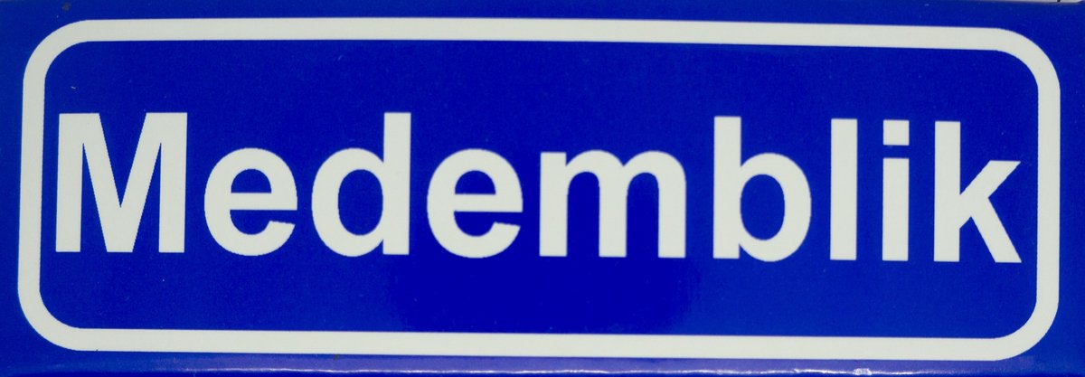 Souv© - magneet plaatsnaambord Medemblik