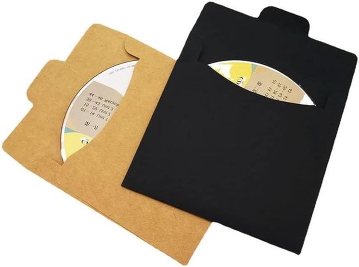 Set van 30 kraft papieren CD/DVD enveloppen in bruin, stevige beschermhoezen voor foto's en schijven, ideaal voor kerstfeest- en verjaardagverpakkingen