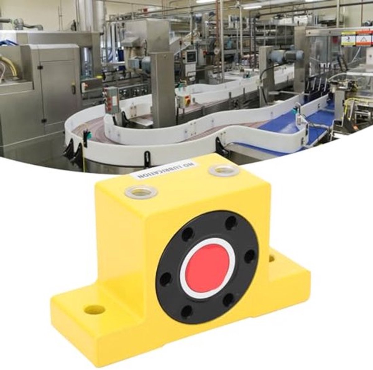 Pneumatische turbinevibrator van aluminium voor onderzijde silo, trilplatform en filterzeeftransportband, krachtig met 130-11150N en werkdruk 0,2-0,6 Mpa