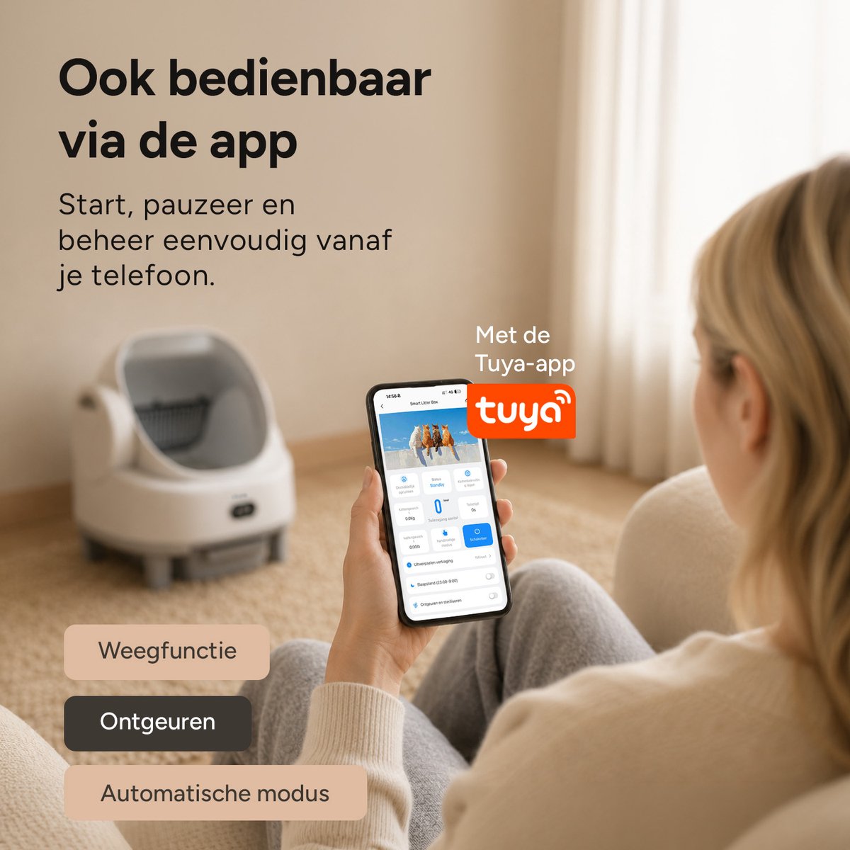 Ciazo Smart Zelfreinigende Kattenbak thumbnail 5