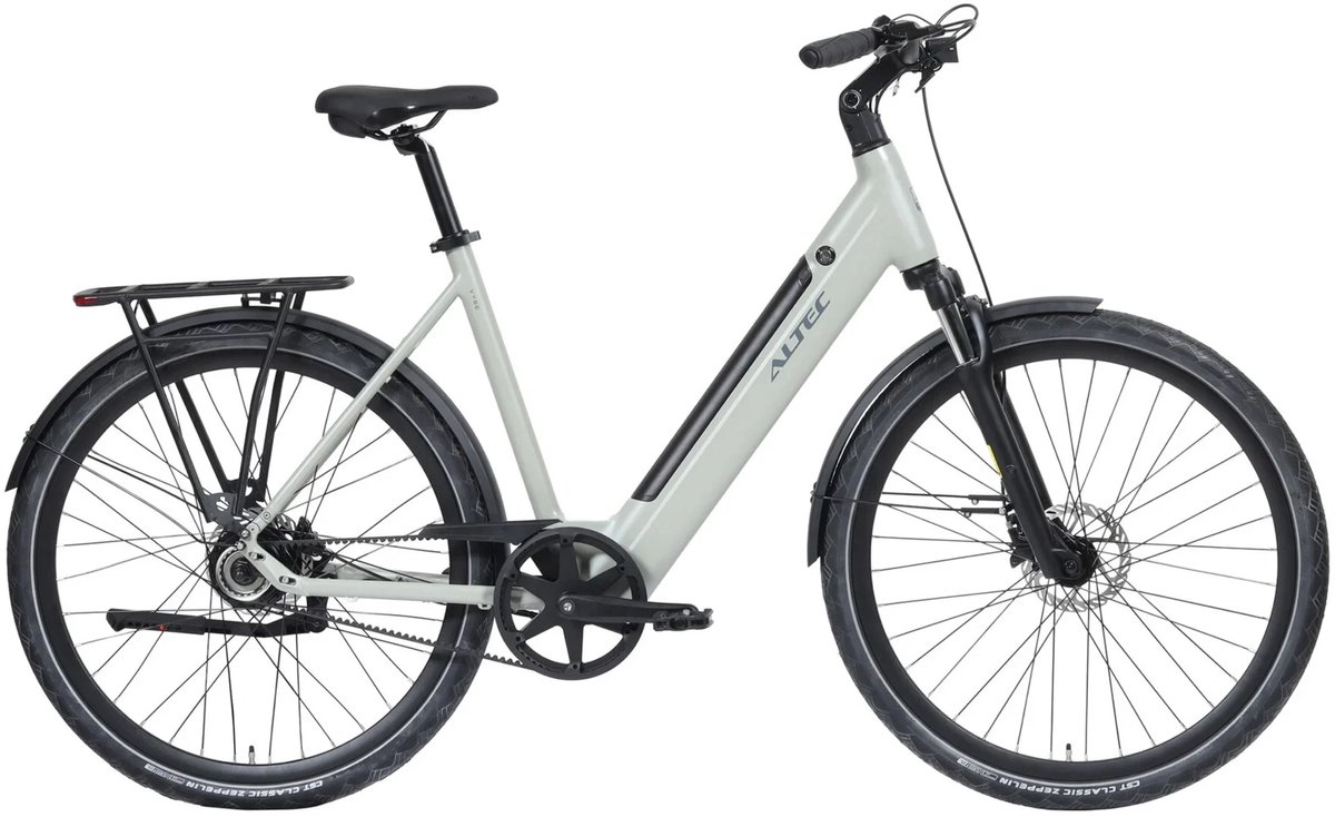 Altec Vybe - Elektrische Stadsfiets - Elektrische Damesfiets - Riembelt - Hydraulische schijfremmen - 28 inch - 55 cm - Grijs