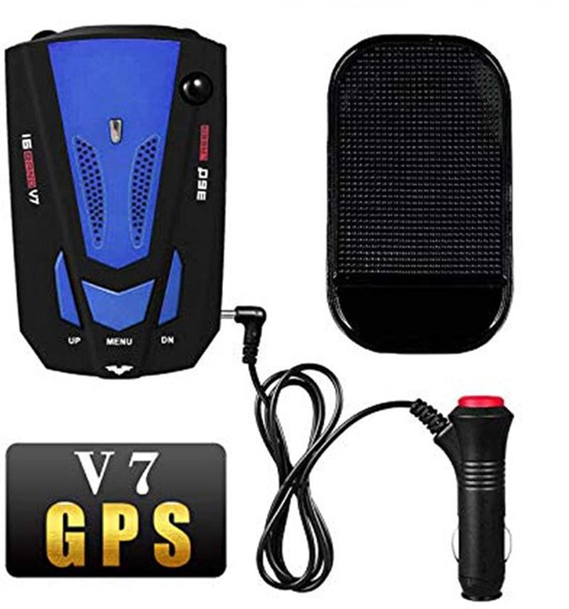 360° Anti-Police GPS Laser Camera Radar Voertuig Detector Veiligheidskit Stemwaarschuwing 16 Strips