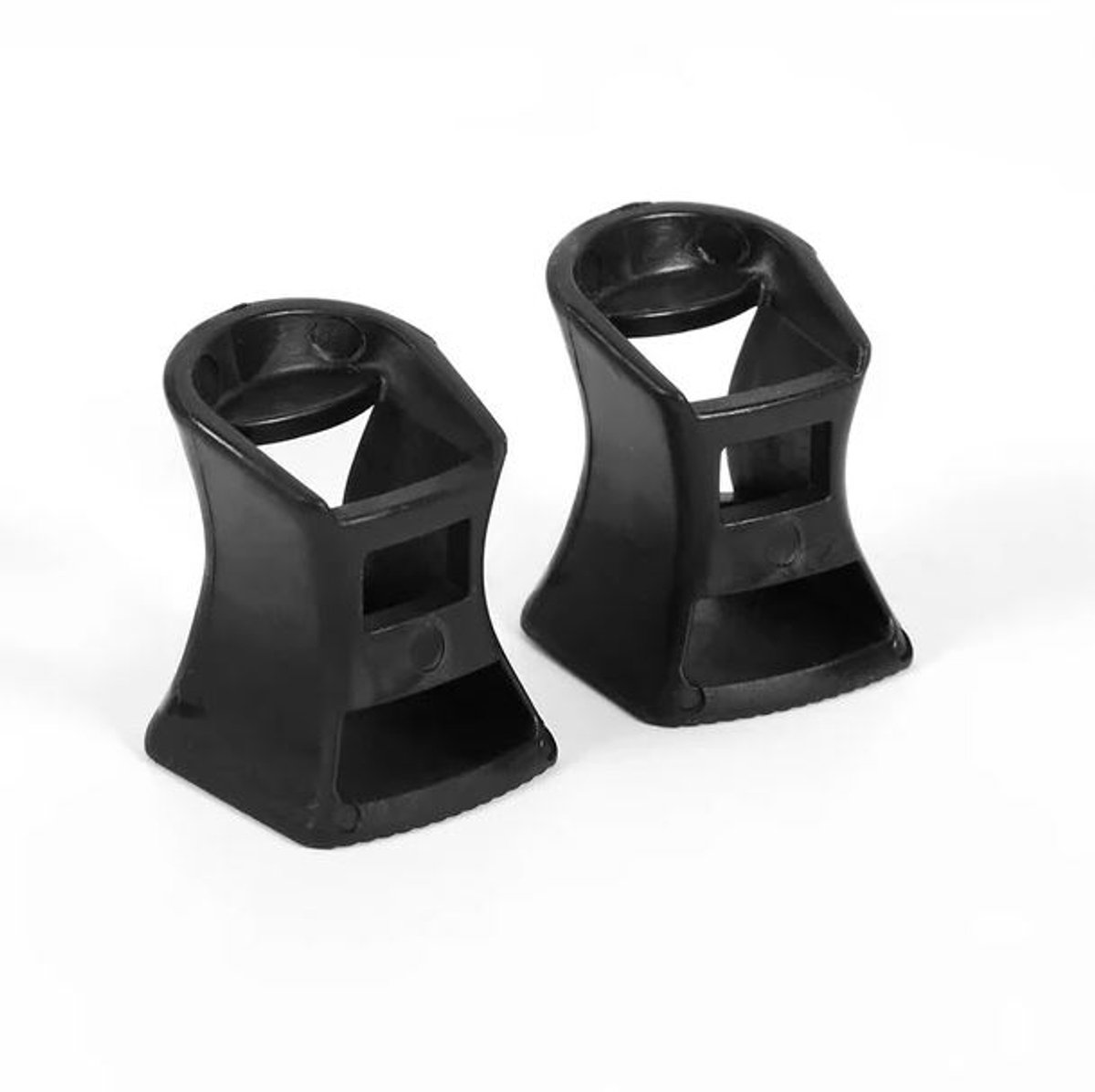 Hakbeschermers - Hakken beschermen - Heel protector - Hakken breder maken - Hak noppen - Stevig lopen - Over gras lopen - 1 paar - Zwart - Jonyx
